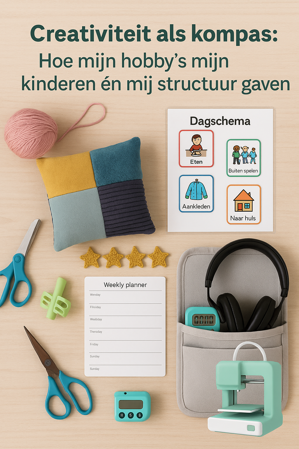 Creativiteit als Kompas: Hoe Mijn Hobby’s Mijn Kinderen én Mij Structuur Gaven