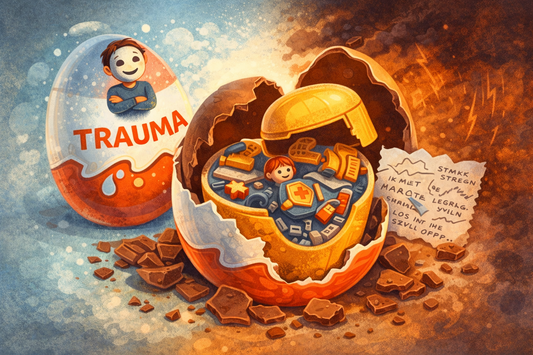 Trauma als een surprise-ei: waarom herstel pas begint wanneer je jezelf opnieuw opbouwt