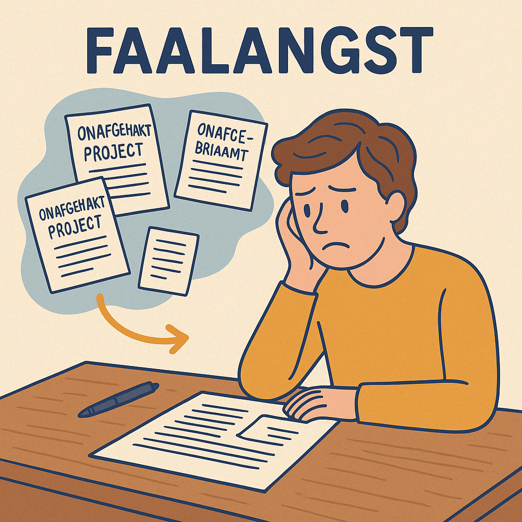 Faalangst: de stille reden waarom zoveel projecten onafgemaakt blijven