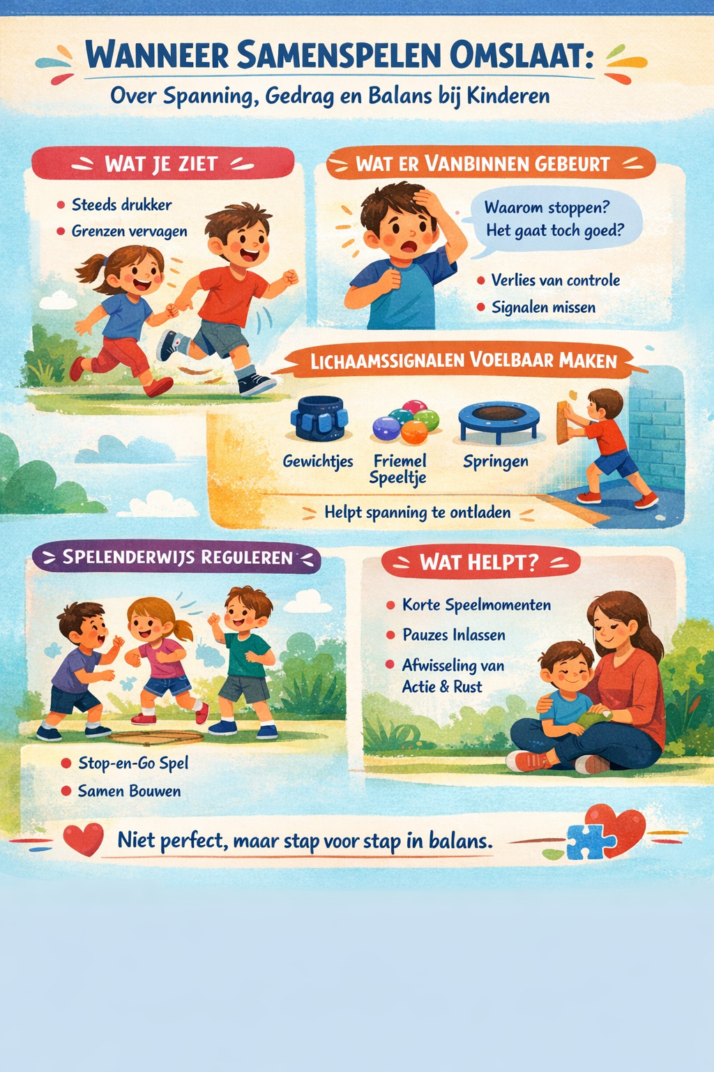 Wanneer samenspelen omslaat: over spanning, gedrag en balans bij kinderen